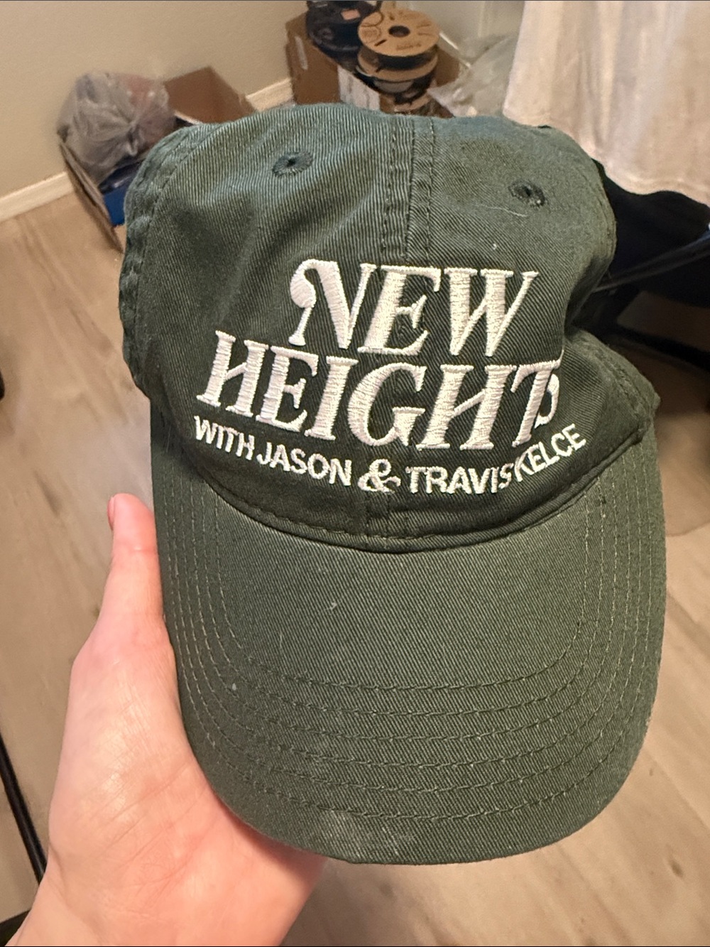 Legacy Olive Green Baseball Cap with Embroidered Detail